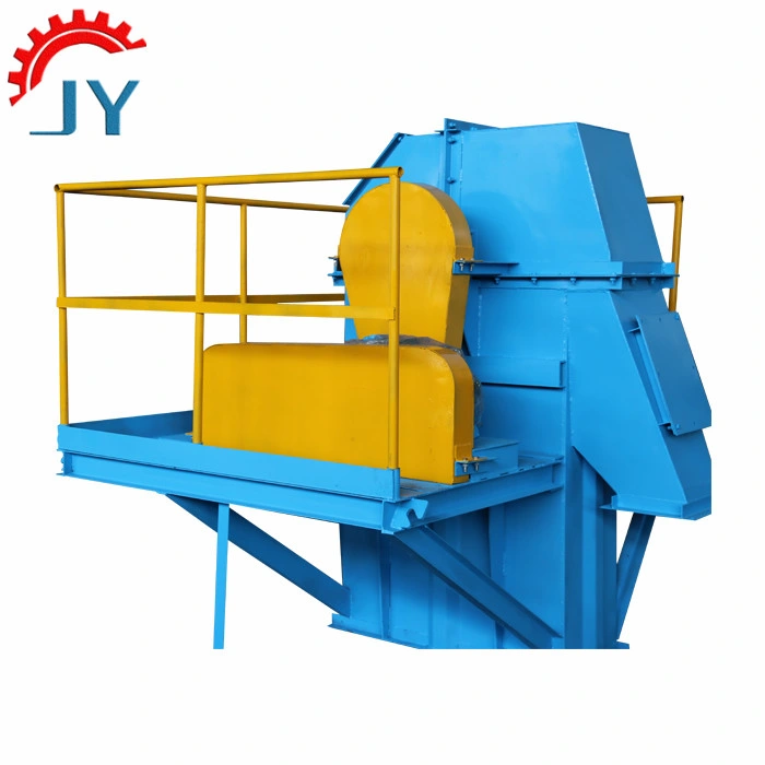 Vertical Lifting Bucket Type Elevator System with Hopper